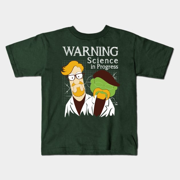 Science in Progress Kids T-Shirt by BenBates